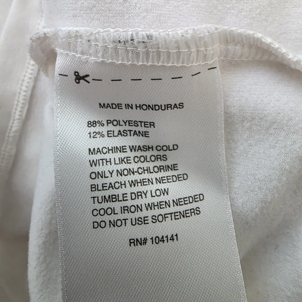 Reebok Youth L (12-14) White Playwarm Long Sleeve BreathableTop - Picture 4 of 6
